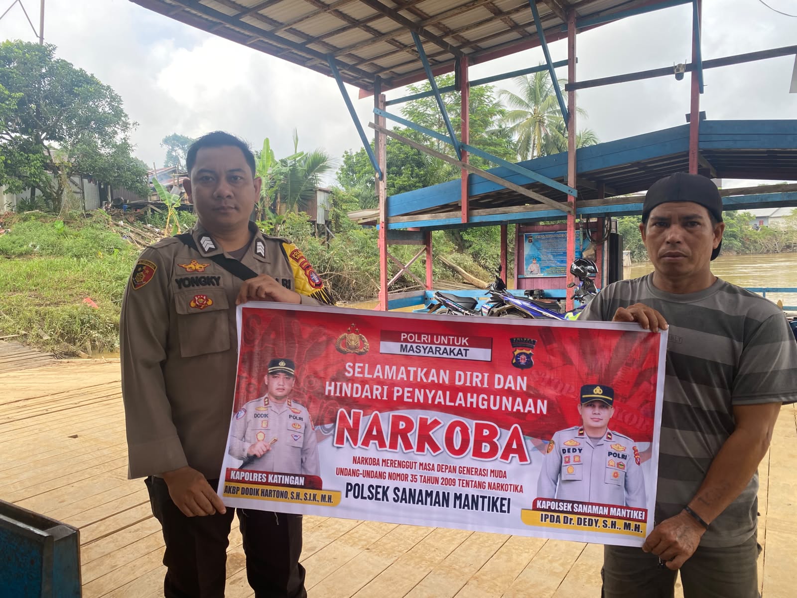 *Bhabinkamtibmas Desa Tumbang Atei Sosialisasi Bahaya penyalahgunaan Narkoba*.