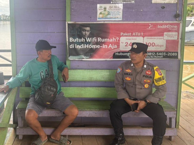 Polsek Katingan Tengah Sambang Kamtibmas