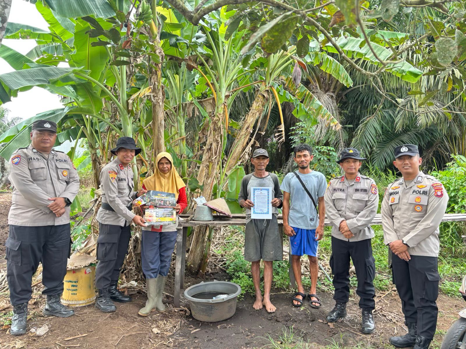 Perkuat Pencegahan Karhutla, Satgas Edukasi SIP Lemdiklat Polri Sambangi Masyarakat