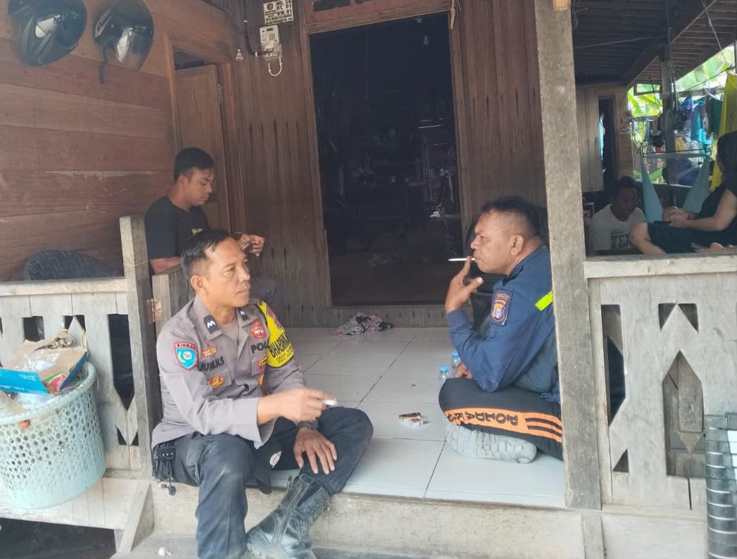 Perkuat Kamtibmas, Polsek Katingan Tengah Sambangi Warga