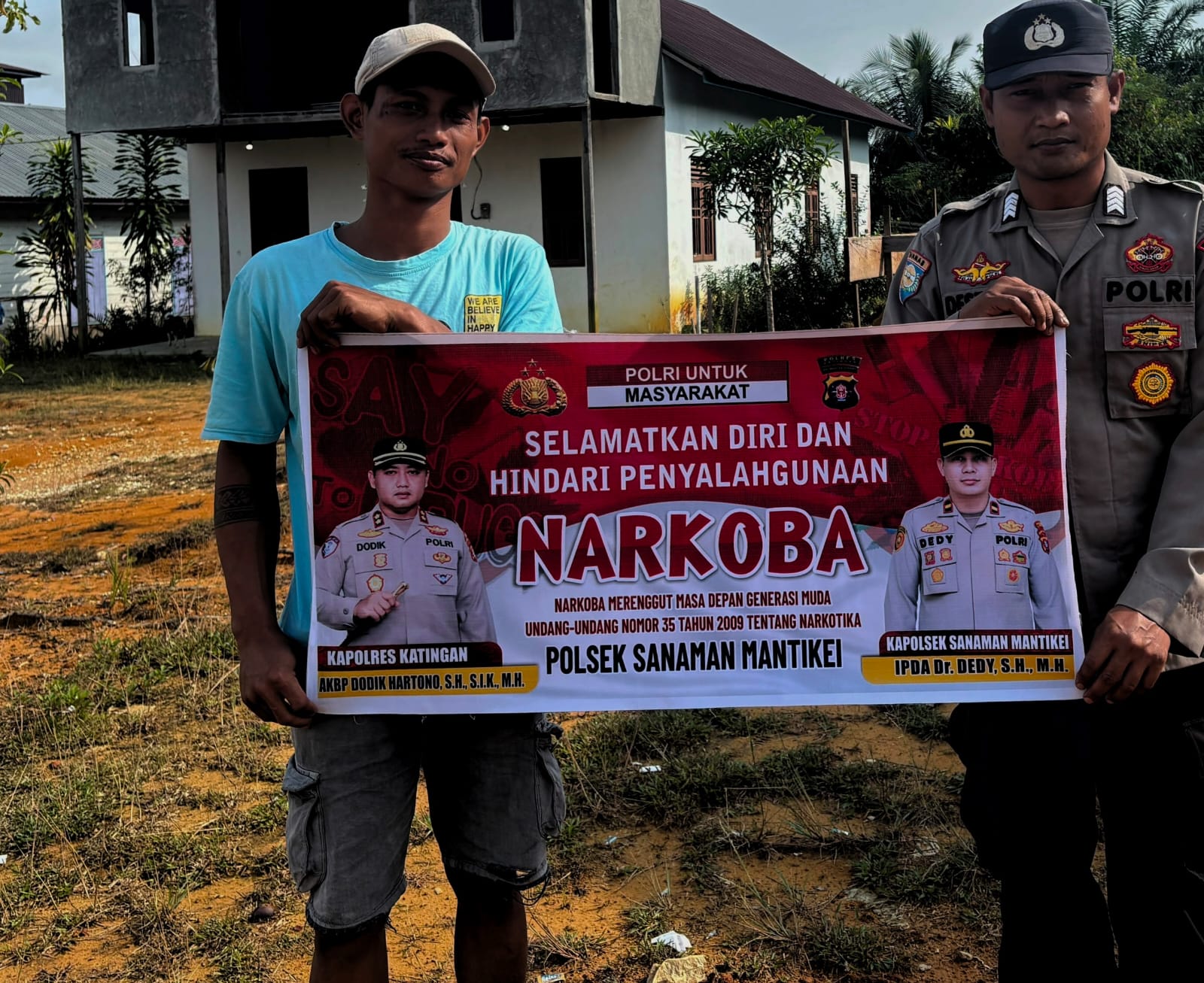 Bhabinkamtibmas Desa Kamanto Sosialisasi Bahaya penyalahgunaan Narkoba.