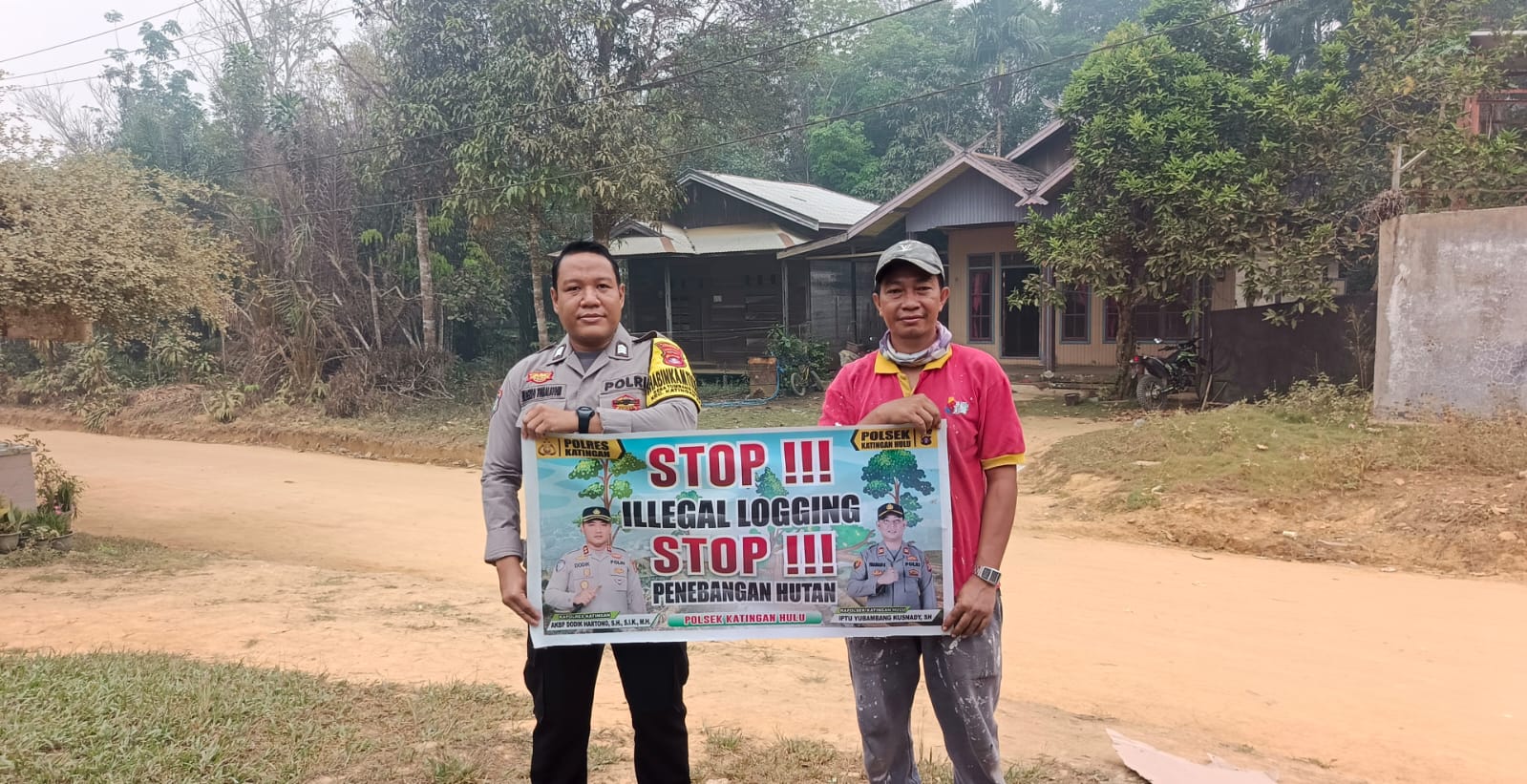 Upaya Pencegahan Penebangan Hutan secara Liar (Ilegal Logging), Bhabinkamtibmas sosialisasi kepada masyarakat.