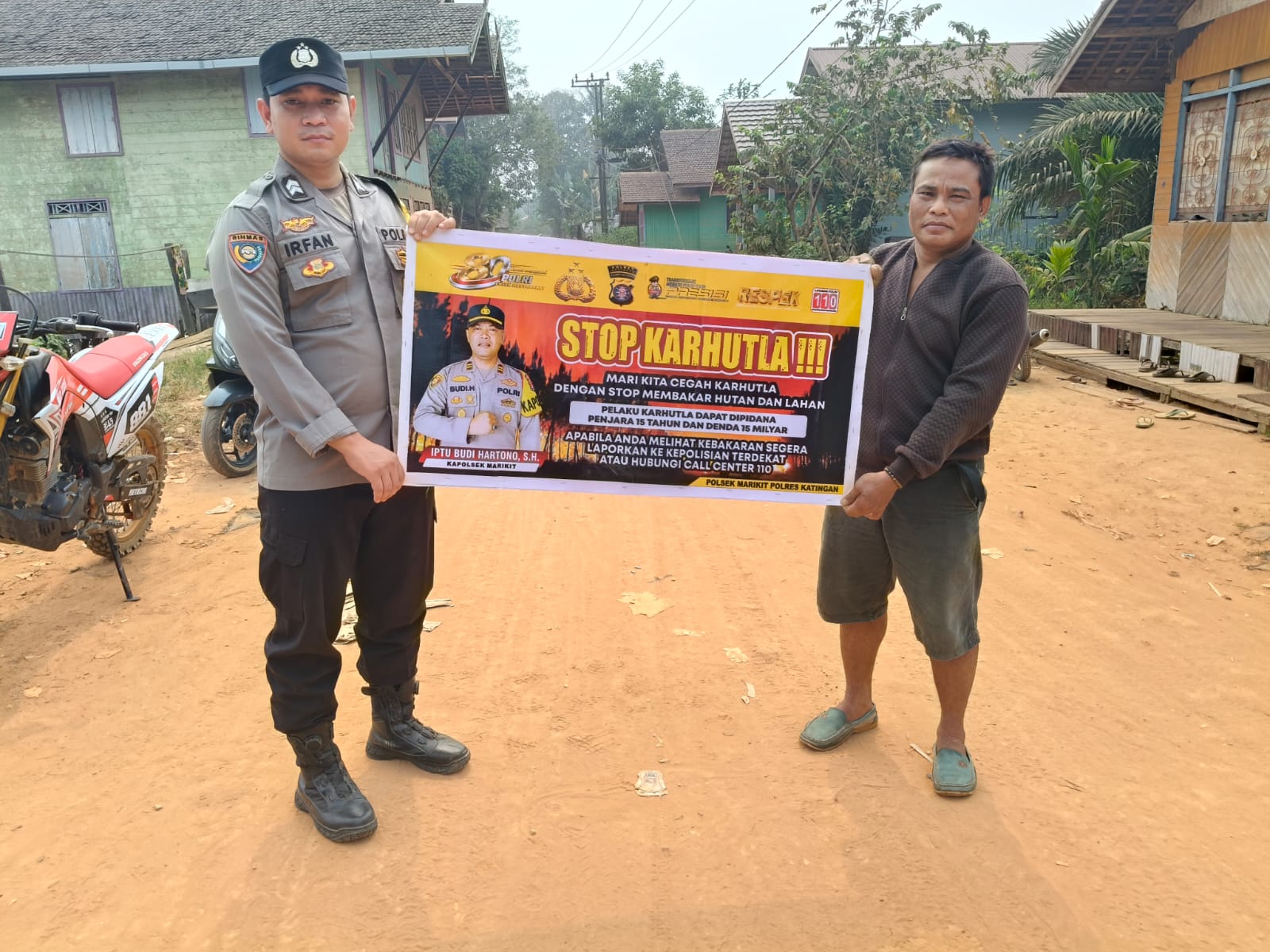 Cegah Asap! Polsek Marikit Ingatkan Bahaya dan Larangan Karhutla