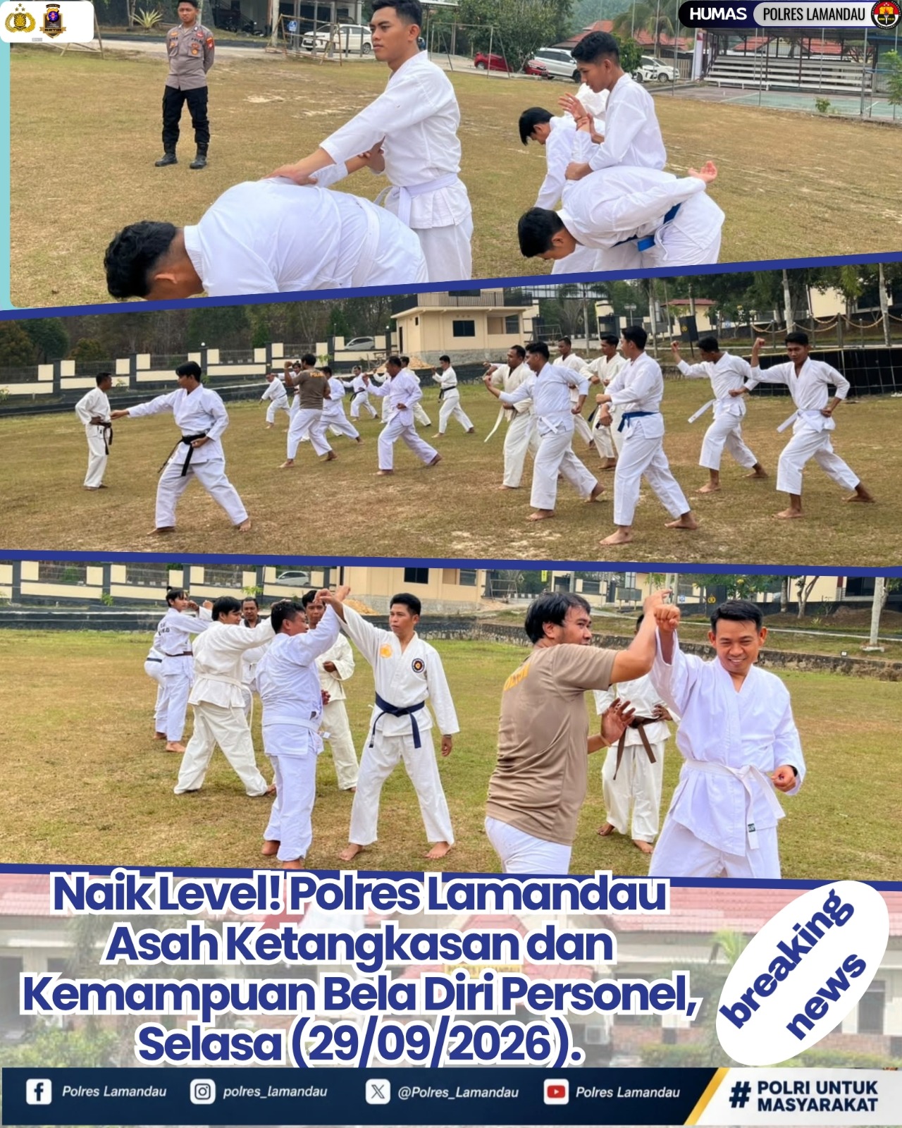 Naik Level! Polres Lamandau Asah Ketangkasan dan Kemampuan Bela Diri Personel