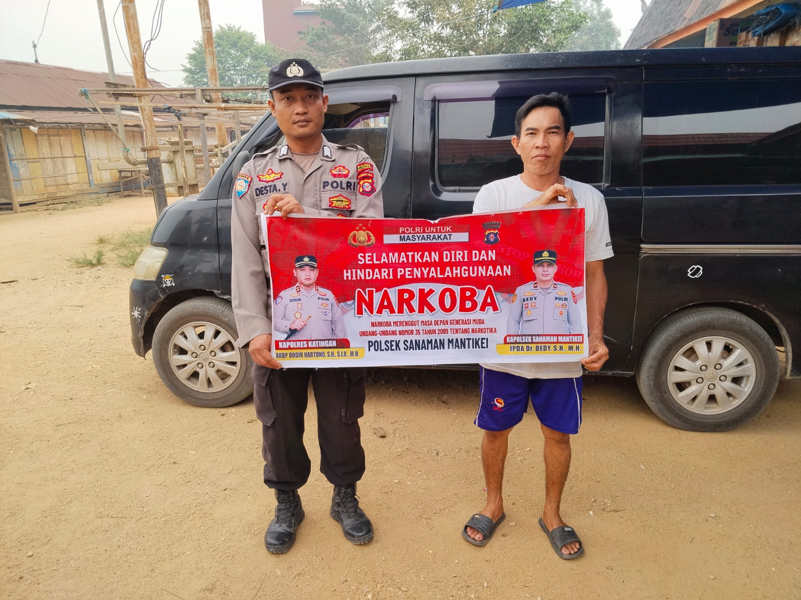 Bhabinkamtibmas Desa Kamanto Sosialisasi Bahaya penyalahgunaan Narkoba.