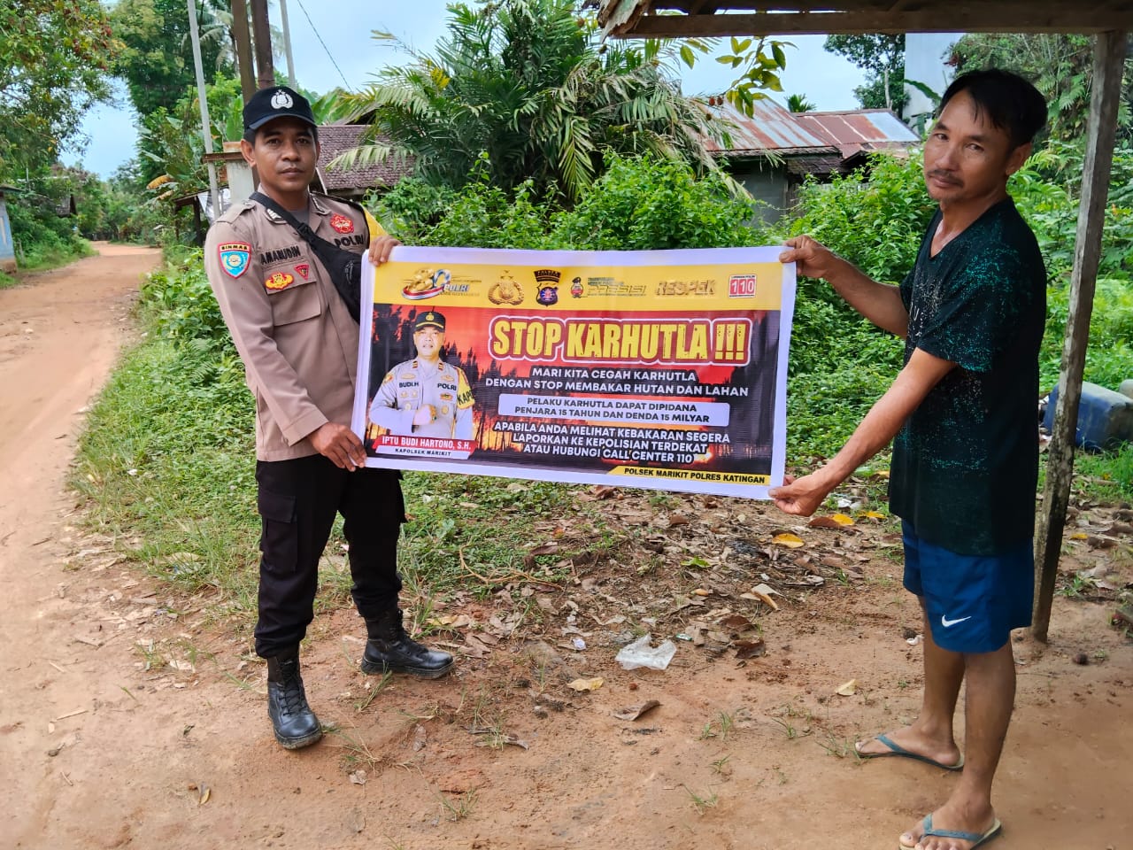 Bhabinkamtibmas Turun ke Lapangan, Karhutla Dicegah Sejak Awal