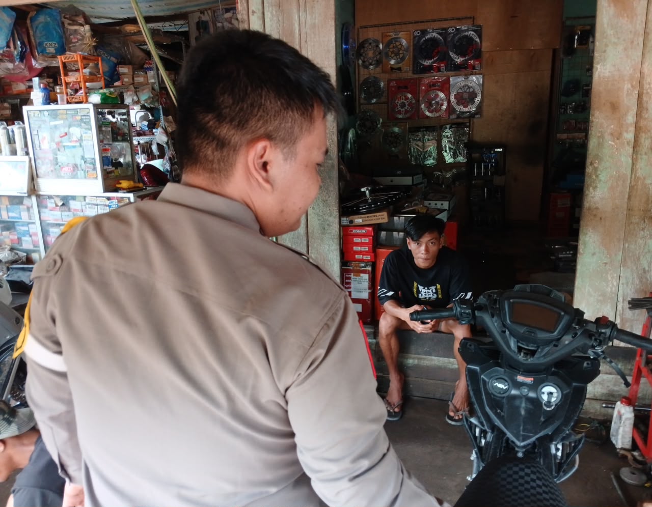 Polsek Katingan Tengah Sambang Kamtibmas