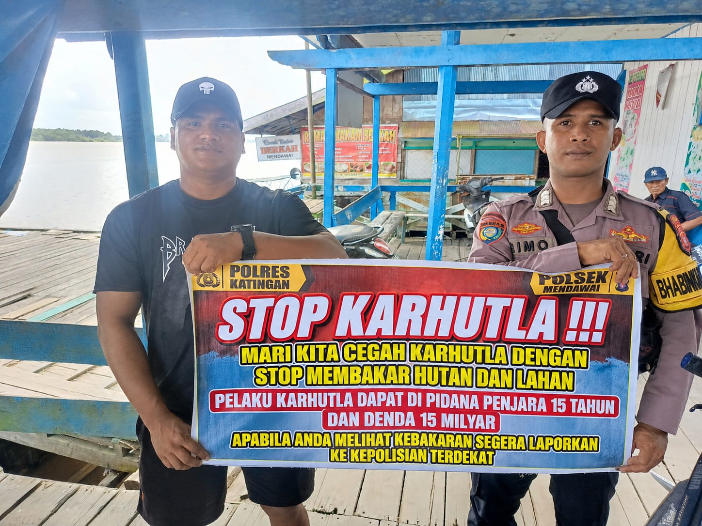 Upaya Pencegahan Karhutla, Bhabinkamtibmas Rutin Himbau Masyarakat tentang Bahaya Karhutla