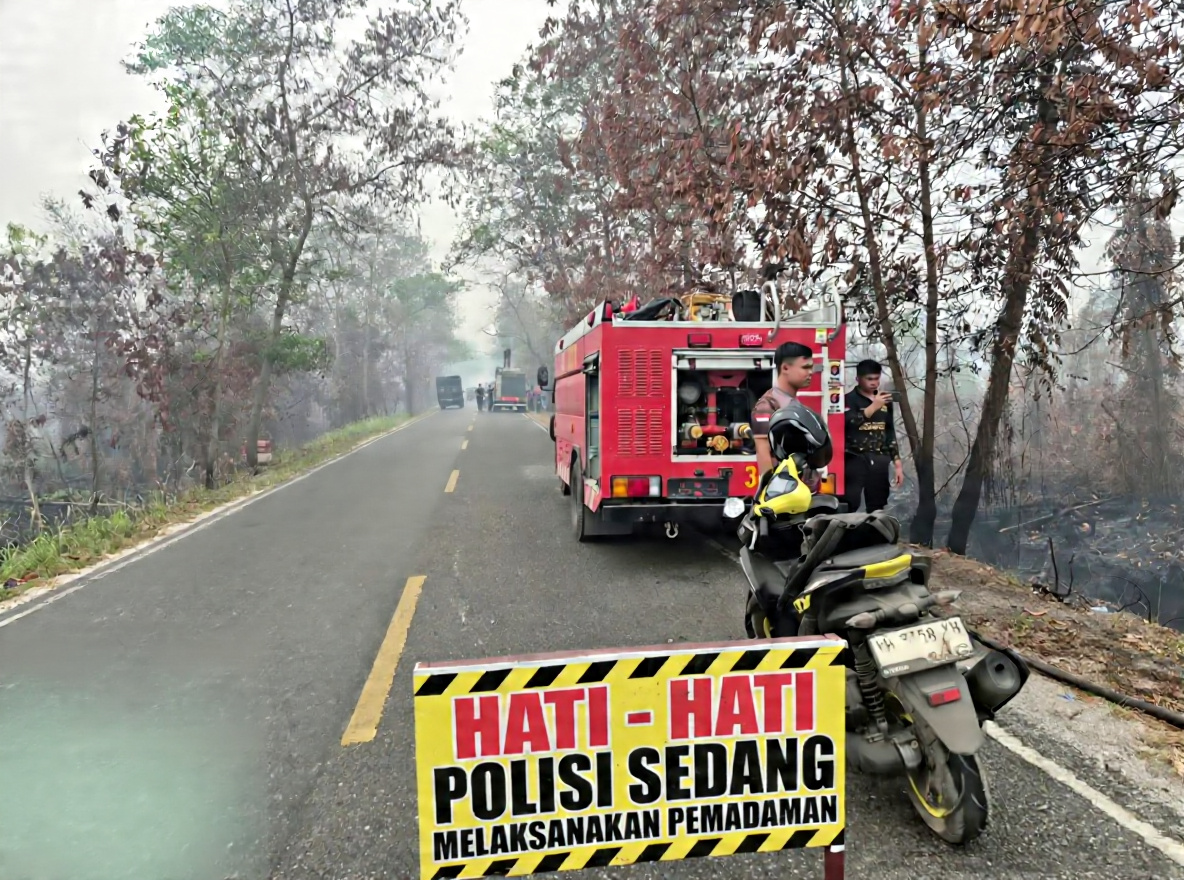 Polda Kalteng Imbau Pengendara Hati-Hati Saat Melintasi Jalan Mahir-Mahar Lingkar Luar Palangka Raya